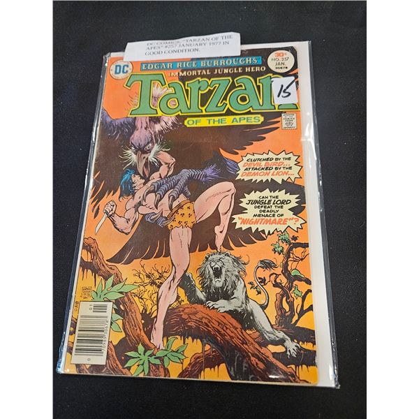 Jan 1977 DC "Tarzan of the Apes"