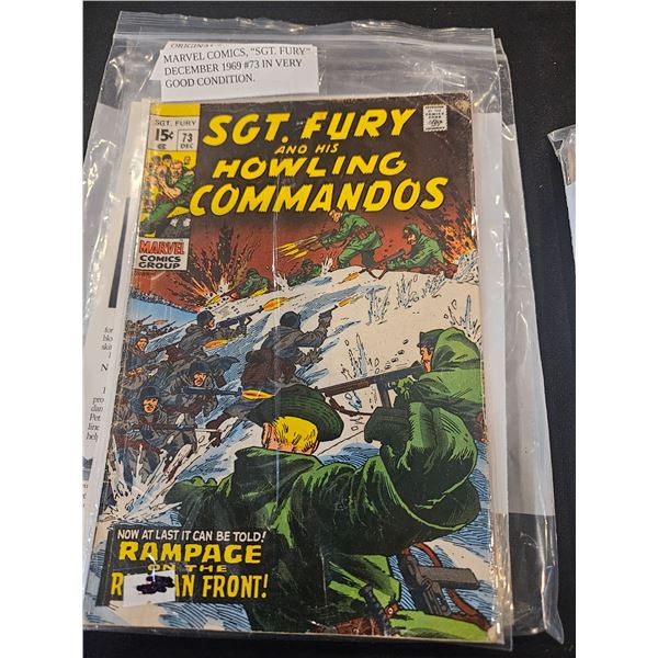 Dec 1969 Marvel "SGT.FURY"
