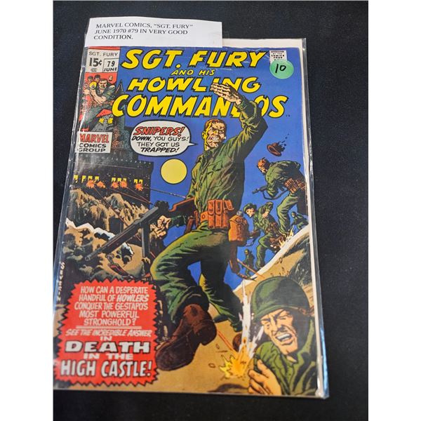 June 1970 Marvel "SGT.FURY"