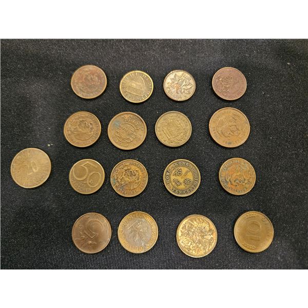 Assorted coins