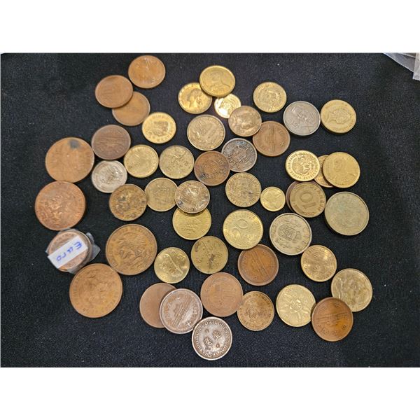 Assorted coins