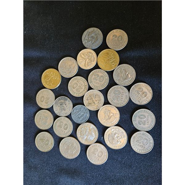 Assorted coins