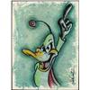Image 1 : Dick Duerrstein Originl Art Painting Daffy Duck Dodgers