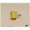 Image 1 : Her it Comes Spongebob Art Original Production Cel