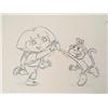 Image 3 : 4 Dora The Explorer & Boots Orig Art Animation Drawings
