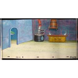 Orig Hand-Painted SpongBob Cartoon Background