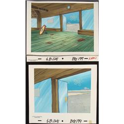 2 SpongeBob Backgrounds Orig Animation Dining Krusty