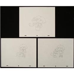 3 Dora The Explorer Animation Art Orig Drawings w/Boots