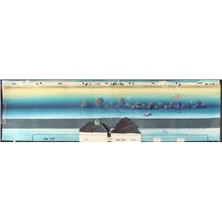 Animation Cel and SpongeBob Orig Background Open Road