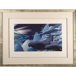 Disney FANTASIA 2000 Whales Framed LE Art PRINT