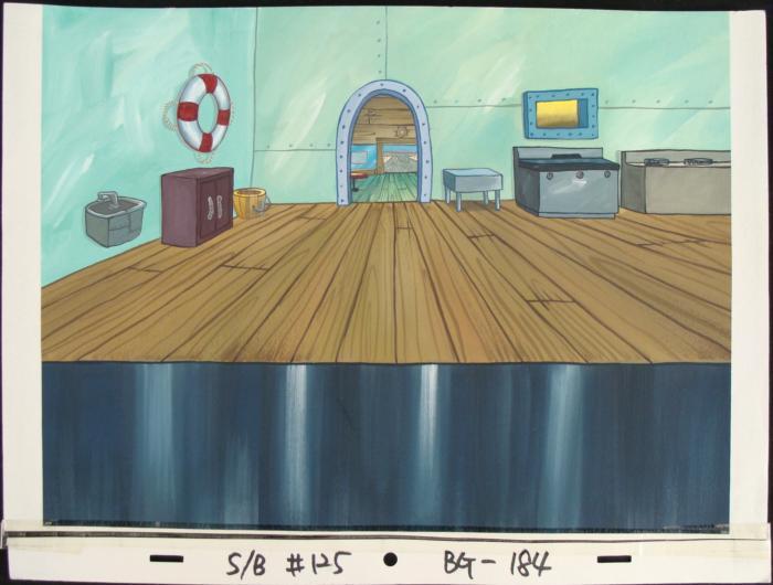 Original Background Krusty Krab Kitchen