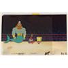 SpongeBob Wrestling King Neptune Original Animation Cel