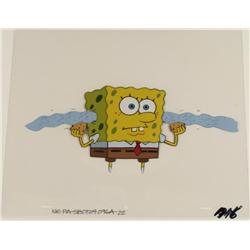 Uncorked Ears Original SpongeBob Production Art Cel
