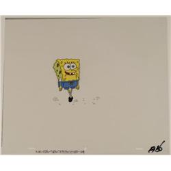 SpongeBob Beach Stroll Orig Animation Production Cel