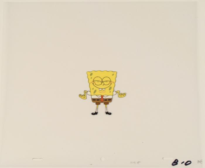 Spongebob Funny Pose Original Animation Art Cel