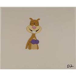 SpongeBob Sandy Laughing Orig Animation Production Cel