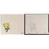 SpongeBob Worried Original Animation Art Cel + Drawing