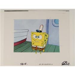 Mad SpongeBob Original Animation Cel & Background
