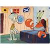 Image 2 : Squidward Mr Krabs Office SpongeBob Orig Animation Cel