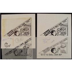 Original Product Art Drawings Ed Margolis Basketball