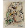 Dick Duerrstein Orig Art Painting Daffy Duck, Porky Pig