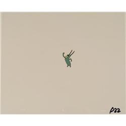 Fist Waving Plankton Orig Animation SpongeBob Art Cel