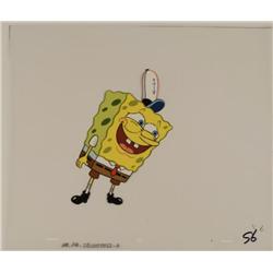 Original Cel Nervous Laugh Spongebob Animation Art