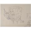 Image 3 : SpongeBob On The Phone Orig Animation Art Cel + Drawing