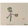 Rise & Shine Squidward Orig Animation SpongeBob Art Cel