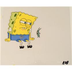 Plankton Yelling Original Animation SpongeBob Art Cel