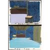 2 SpongeBob Orig Squid Bed Animation Backgrounds + Cel