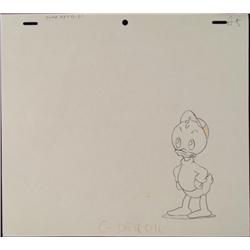Original Production Art Drawing Huey DUCKTALES Disney