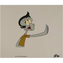 SpongeBob Squidward Too Cool Original Animation Art Cel
