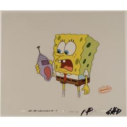 SpongeBob On The Phone Original Animation Art Cel