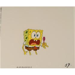 What, NO BUBBLES Original Production SpongeBob Cel