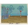 SpongeBob Roller Coaster Orig Animation Cel Background