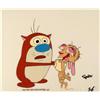 Cel Original Running Out Ren and Stimpy Animation
