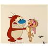 Image 1 : Wake Up Ren Production Cel Original Ren and Stimpy