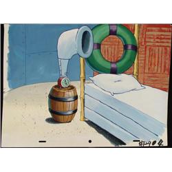 Production Art Tube Clock Original Background Spongebob