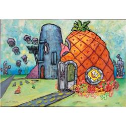 Sponge Bob Art Canvas Waterlogged Cabin Douglas Truth