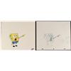 Image 1 : SpongeBob Pointing Original Animation Art Cel + Drawing