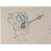 Image 3 : SpongeBob Pointing Original Animation Art Cel + Drawing