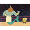 Image 2 : SpongeBob Wrestling King Neptune Orig Animation Art Cel