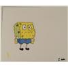 Image 1 : Production Cel Original Not Speaking Spongebob Art
