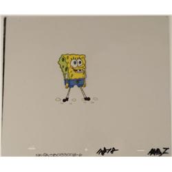 SpongeBob Beach Grin Original Animation Production Cel