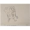 Image 3 : SpongeBob Worried Original Animation Art Cel + Drawing