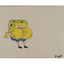 Spongebob Cel Production Puffy Cheeks Art Original