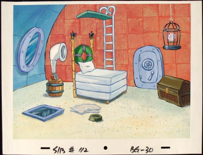 Messy Bedroom Spongebob Original Production Background