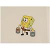 Image 2 : Cel Animation Spongebob Original Holding Green Red Can