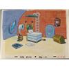 Original SpongeBob Bedroom Production Background Cel